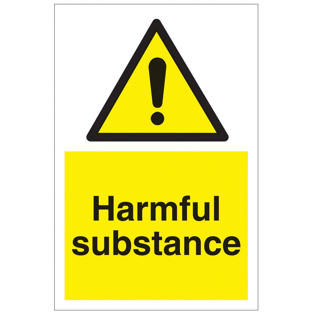 Harmful Substance Safety Signs - Hazard & Warning Sign from BiGDUG ...