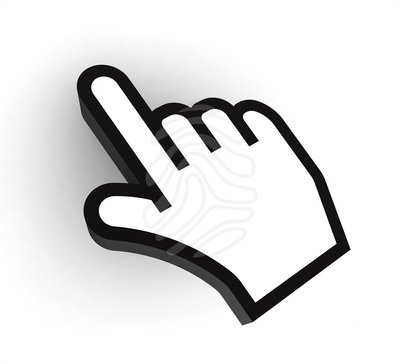 computer hand black and white - clipart #89025664