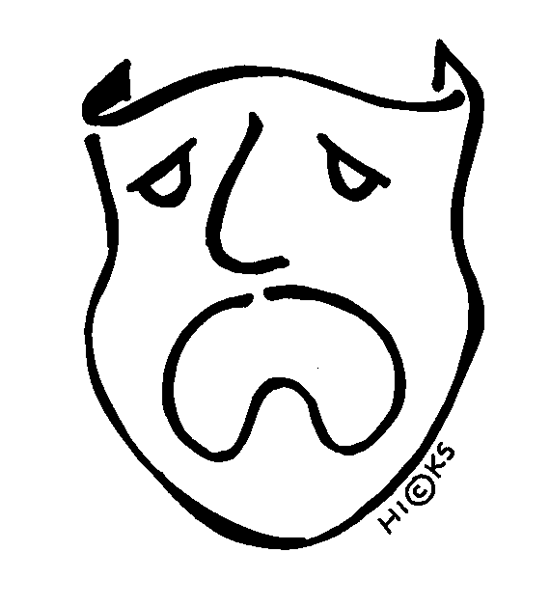 drama tragedy mask - Clip Art Gallery