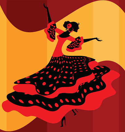 Flamenco Dancing Clip Art, Vector Images & Illustrations