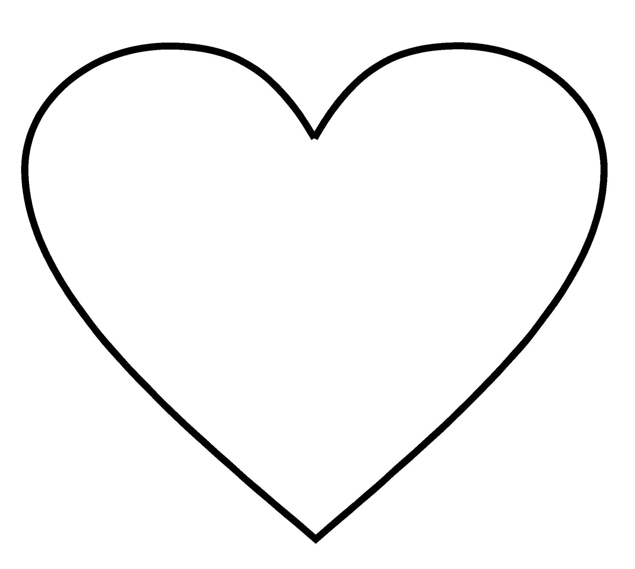 Free Heart Templates To Print ClipArt Best