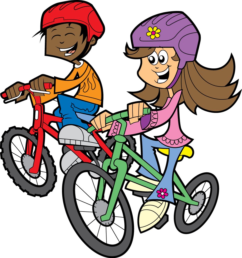 Cartoon People Riding Bikes Clipart Best