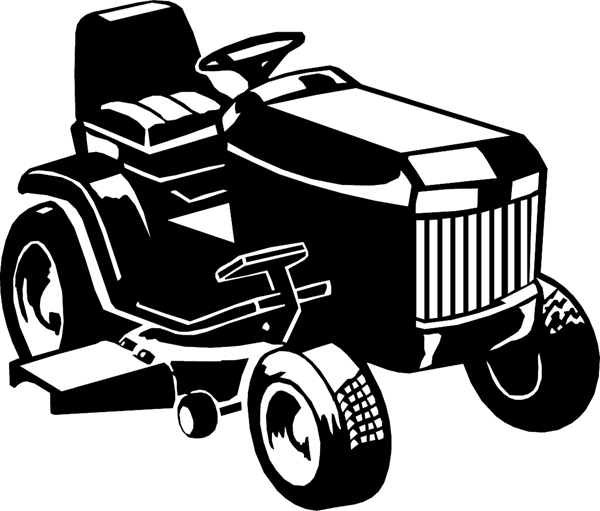 Commercial lawn mower clipart
