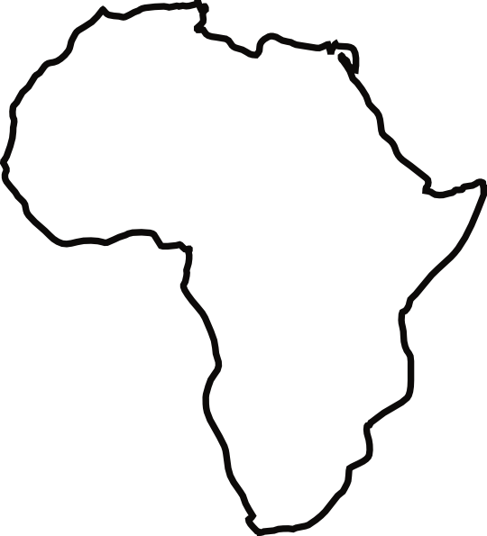 Clipart africa map outline