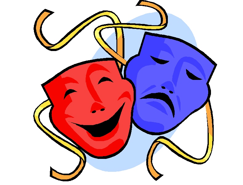 Drama masks clipart free