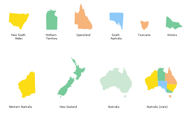 Geo Map - Australia - New Zealand | Australia and New Zealand ...