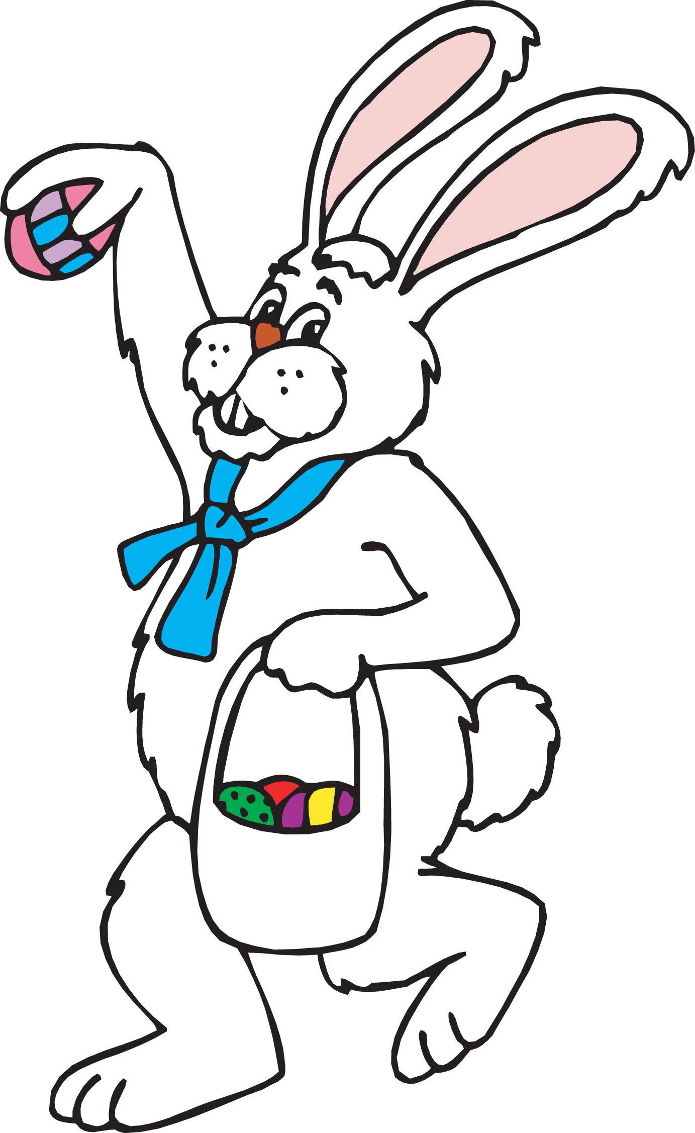Easter Bunny Line Art - ClipArt Best