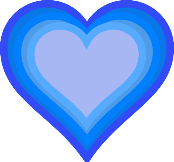 Two Hearts Clipart Blue - Free Clipart Images