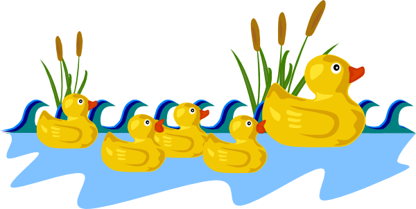 Duck And Ducklings Clipart - Free Clipart Images