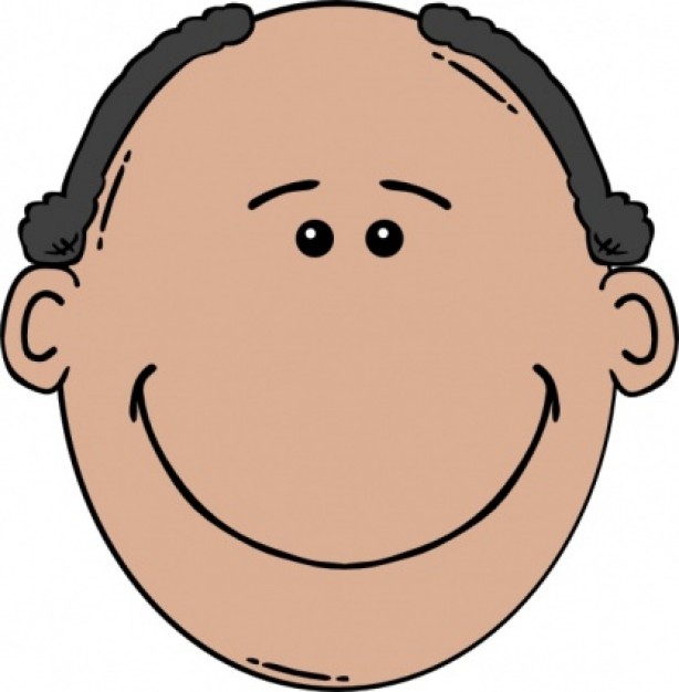 Bald Man Face Clipart - Free Clipart Images