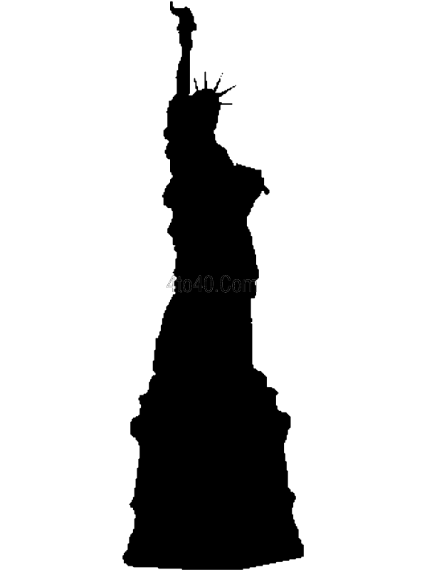 Outline Of Statue Of Liberty - ClipArt Best