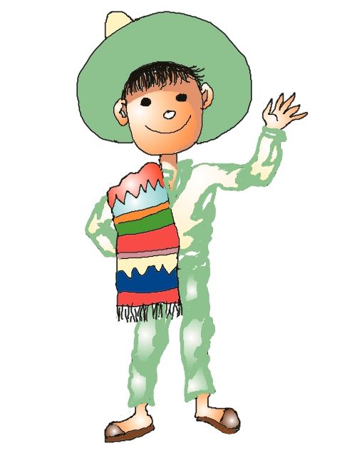 Mexican Boy. Free clip art. | Cinco de Mayo Fiesta | Pinterest