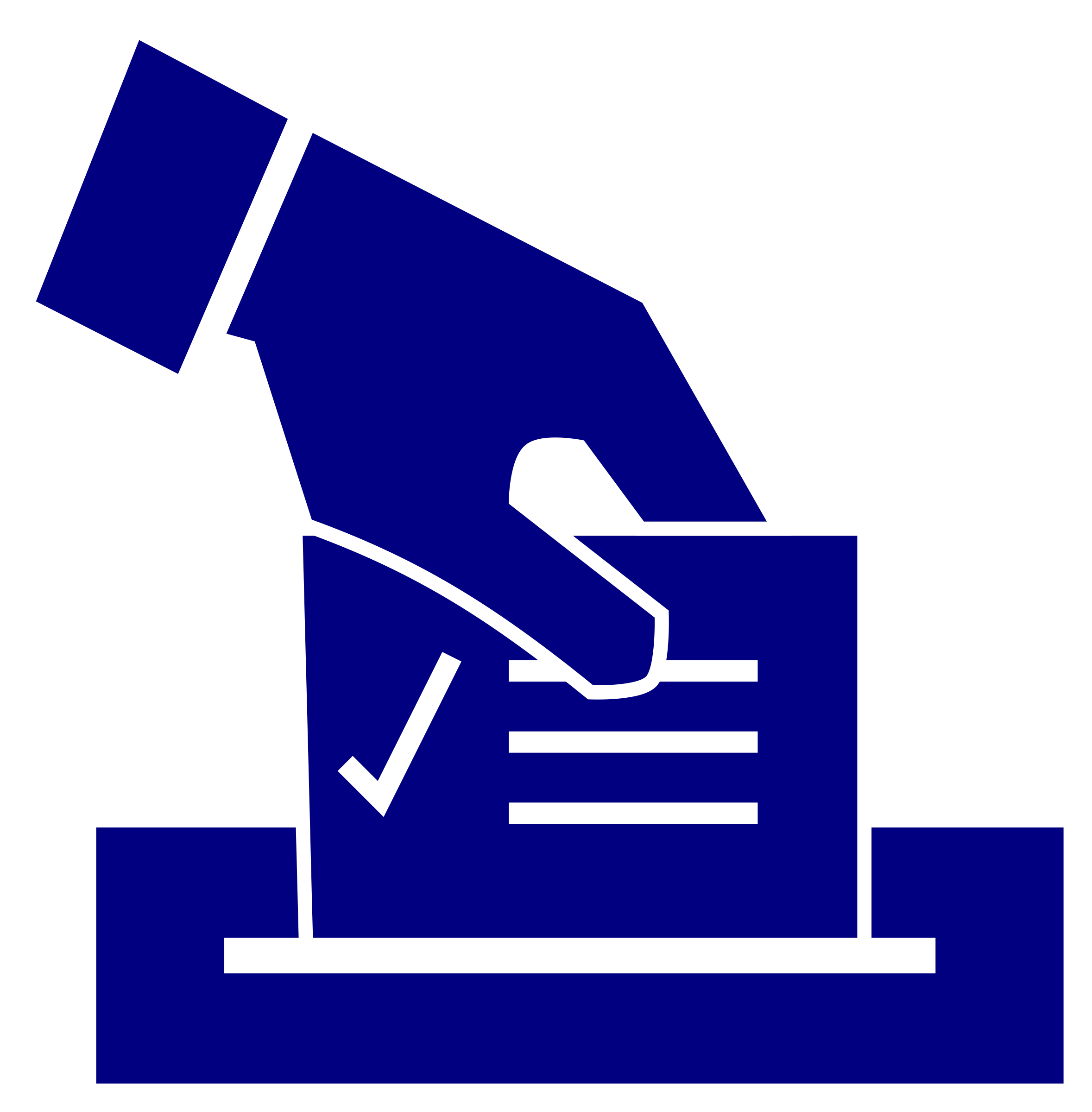 Clipart voting ballot