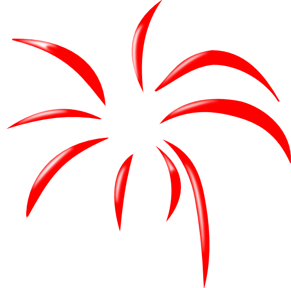 Firework clipart silhouette simple