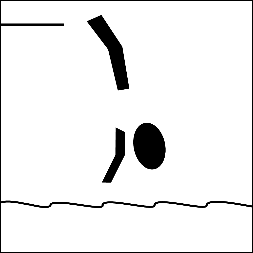Olympic Diving Pictogram Balck And White - ClipArt Best