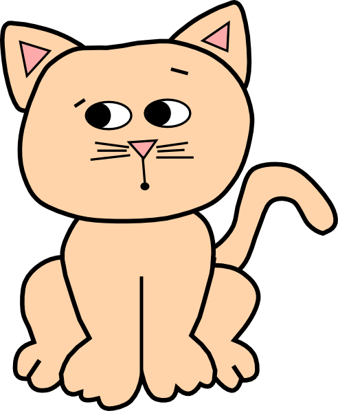 Free Confused Cat Clip Art