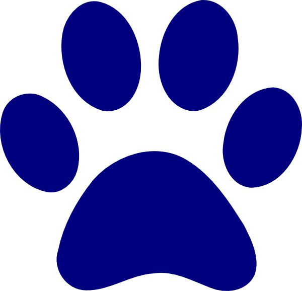 Red Paw Print Clip Art - The Cliparts