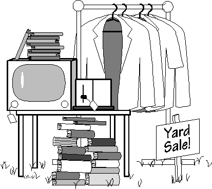 Indoor Garage Sale Cartoon - ClipArt Best