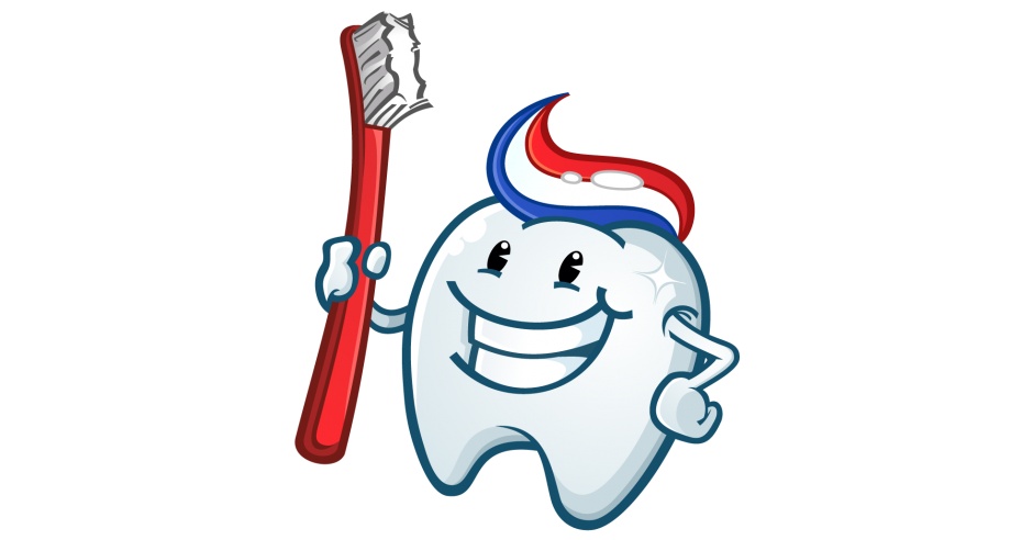 Happy tooth mascot