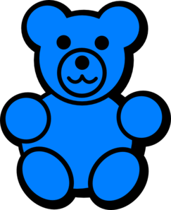 Blue Bear Clipart