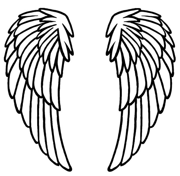 Angel Wing Templates Printable ClipArt Best