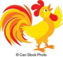 Clipart rooster crowing