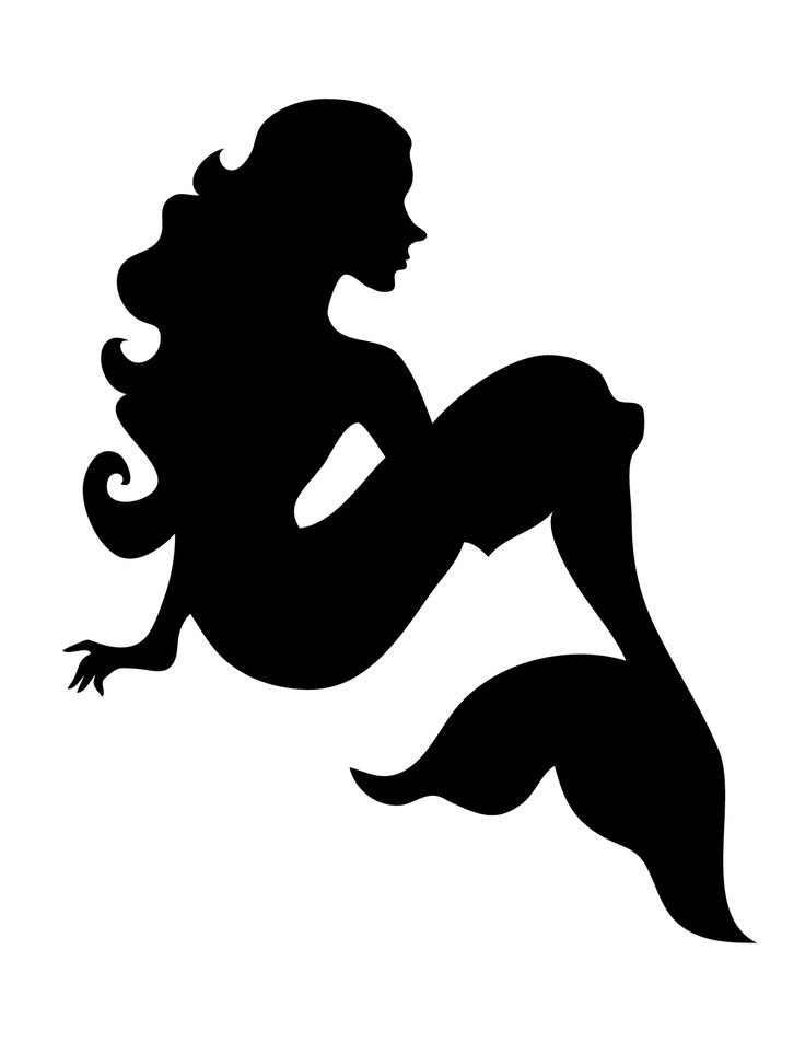 Mermaid Silhouette | Little Mermaid ...