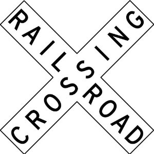 Amazon.com - Street & Traffic Sign Wall Decals - Rail Road ...