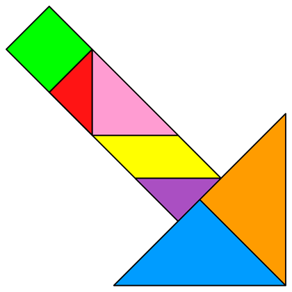 Tangram Arrow 2 - Tangram solution #12 - Providing teachers and ...