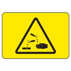 International Warning Symbols - Corrosive Material from Seton.ca ...