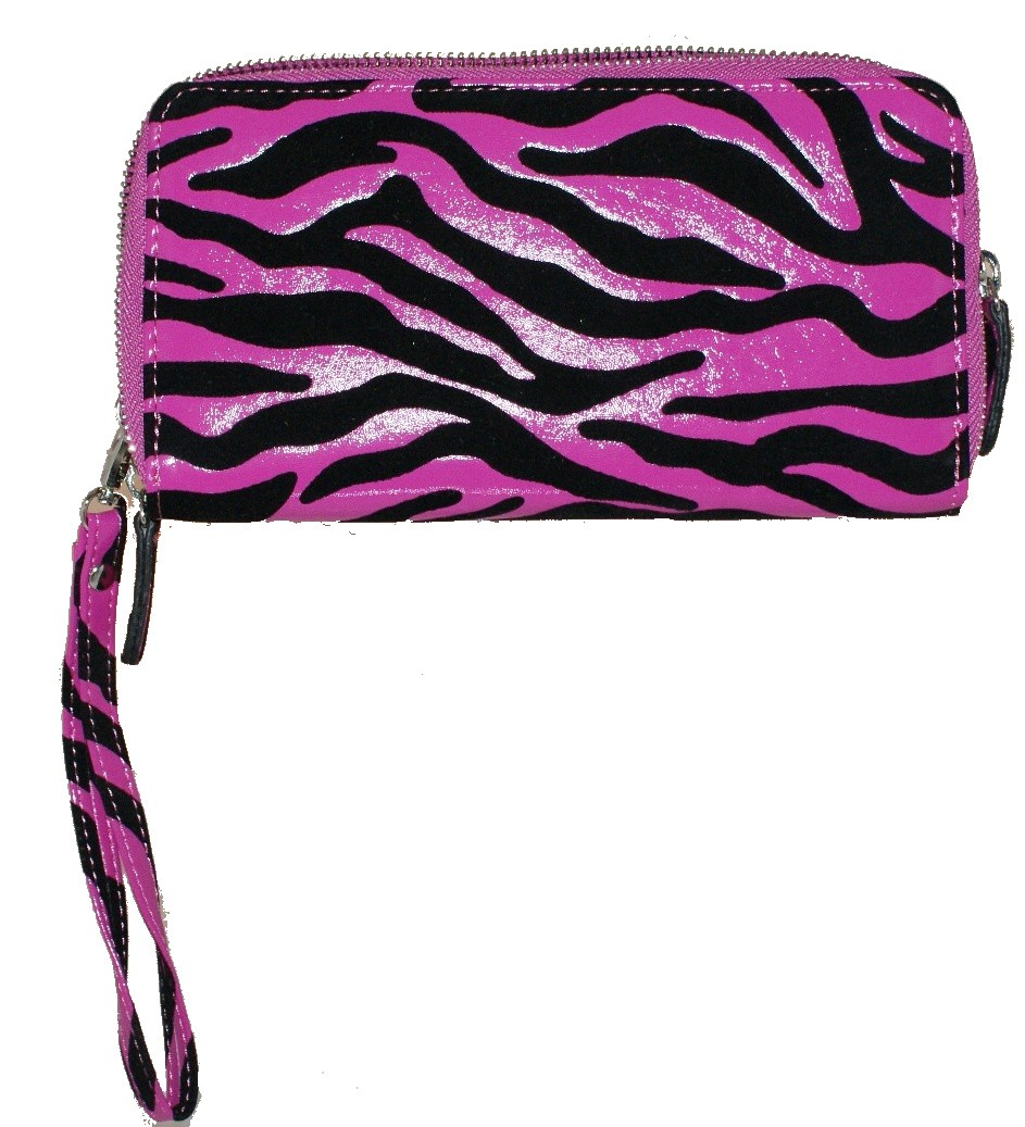 82677-CC/ Zebra Print Wallet-Pink - Wallet - HANDBAGS