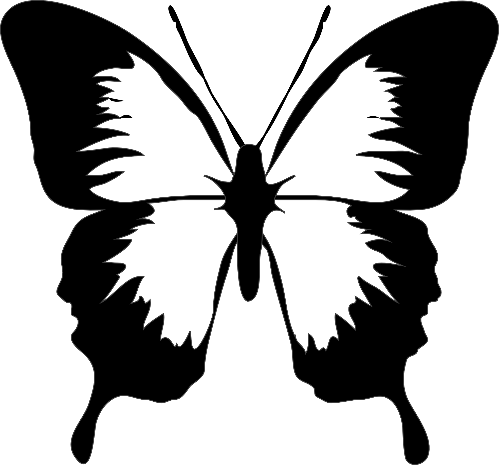 Black Butterfly Picture - ClipArt Best
