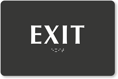 Office Exit Signs