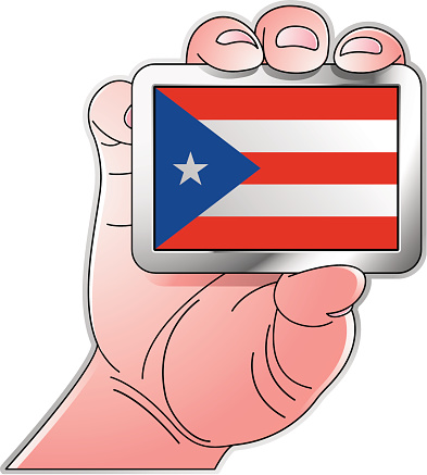 Cartoon Of A Puerto Rico Flags Clip Art, Vector Images ...