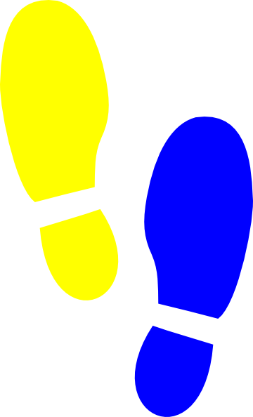 Shoe print clipart