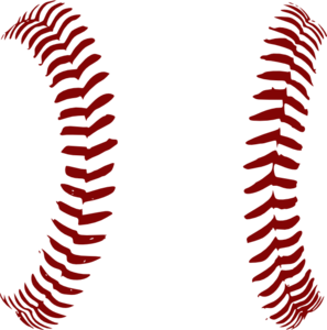 Softball seams clipart