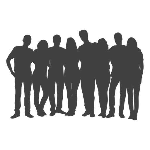 People group silhouette - Transparent PNG/SVG