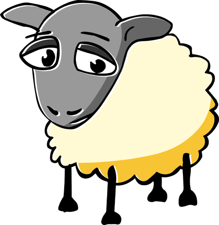 Cute animal clipart sheep