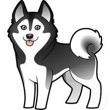 Husky puppy clipart