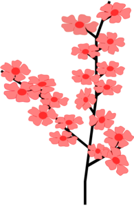 Flowers Sakura Clip Art - vector clip art online ...