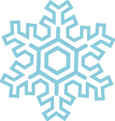 Blue Cartoon Snowflake - ClipArt Best