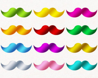 Hipster Moustache Clipart - Free to use Clip Art Resource