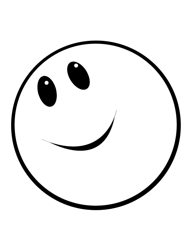 Smiley Face Coloring Pages - Coloring Page Blog
