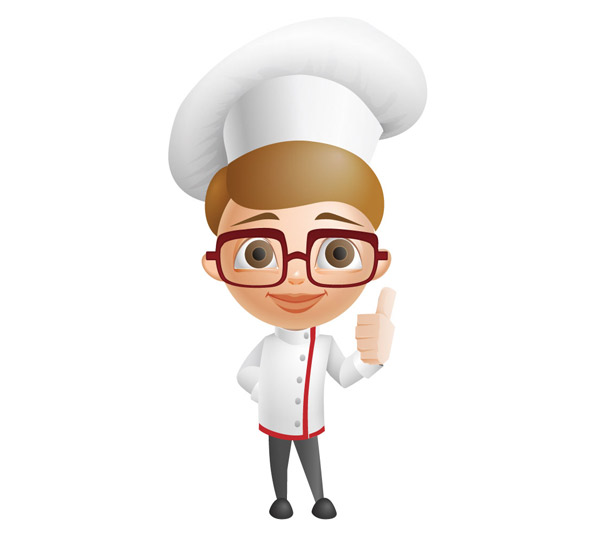 Cartoon Chef Vector Character, Vectors - 365PSD.com