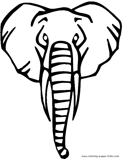 Outline Of Elephant Face | Free Download Clip Art | Free Clip Art ...