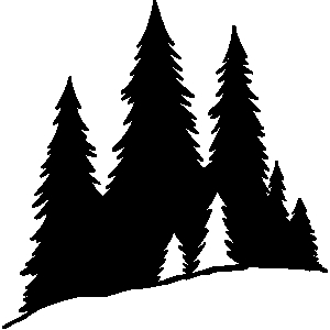 Clipart forest silhouette