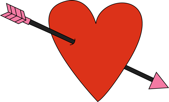 Arrow and heart clipart