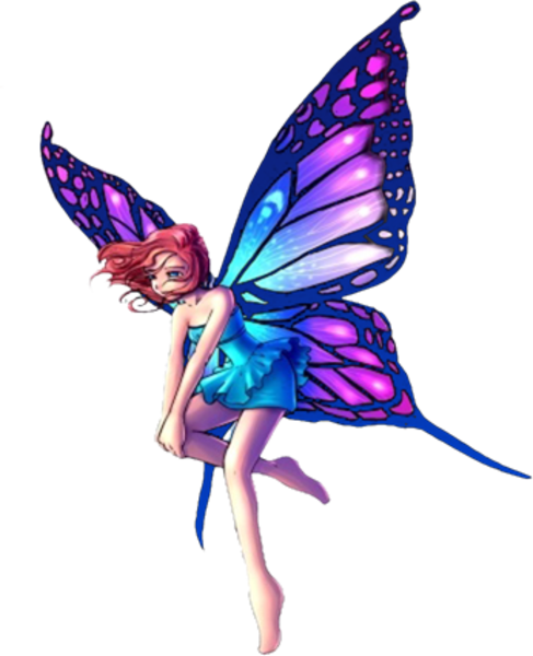 Fantasy Fairy Standing Big Purple Wings | Free Images ...