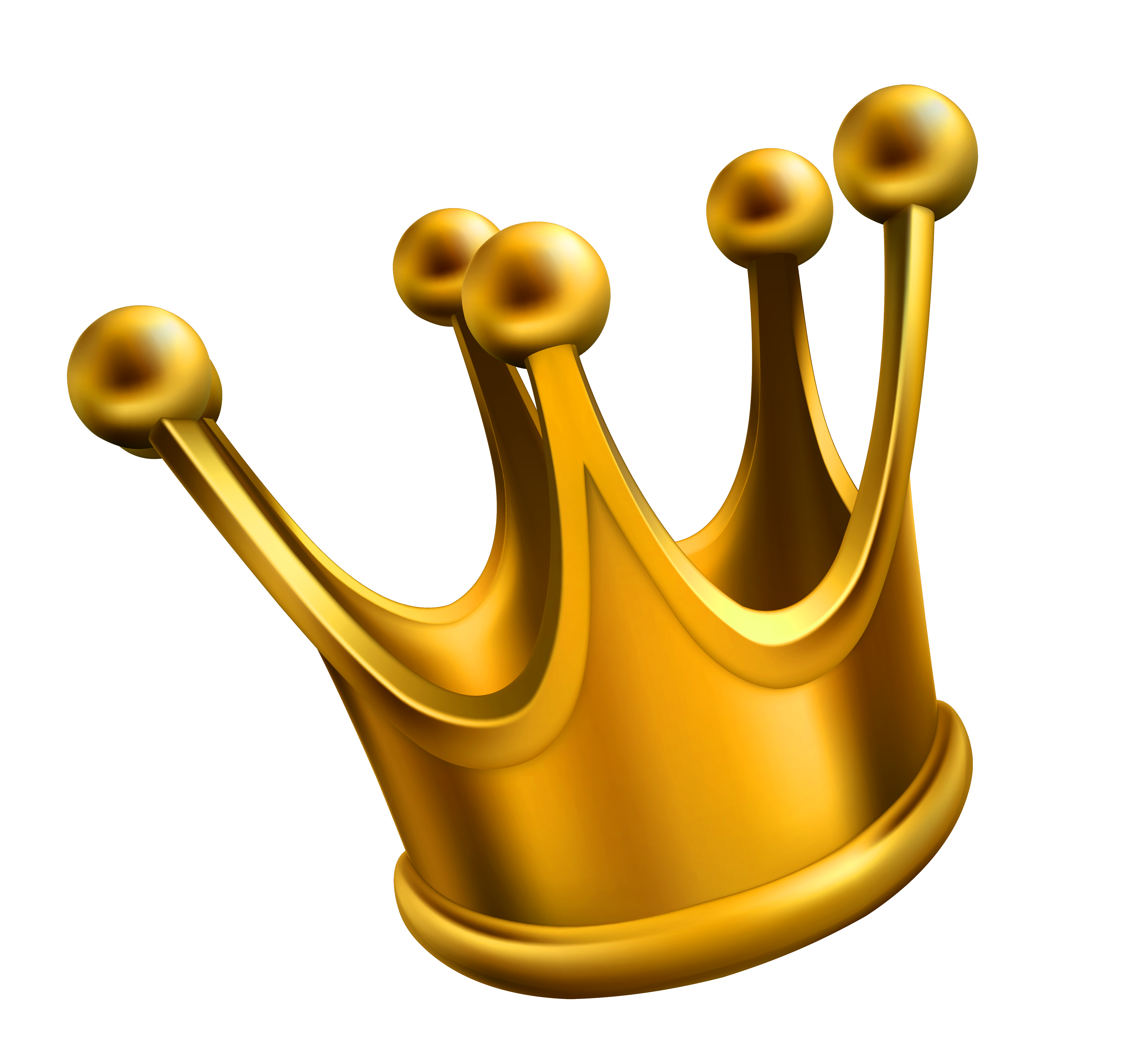 Gold crown king clipart