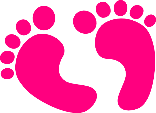 Baby footprint clipart free